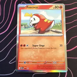 2023 Pokemon Fuecoco 002 Sv: Scarlet & Violet Promo Cards Holo - Image 1