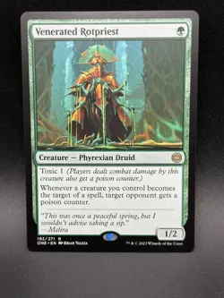 MTG Venerated Rotpriest R Phyrexia: All Will Be One #192 - Image 1