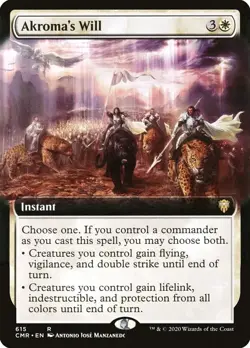 MTG - Akroma's Will (Extended Art) [Commander Legends] - Image 1