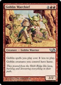 *MRM* ENG Chef de guerre gobelin ( Goblin Warchief ) MTG Duel deck - Image 1