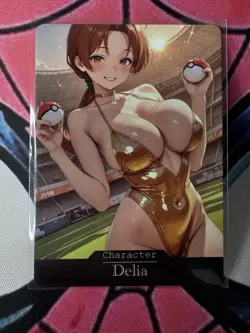 Pokemon Delia ACG Goddess Story Waifu Anime Custom Card - Image 1