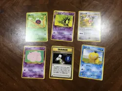 Vintage Pokemon Japanese Darkness And To Light Cards Lot Of 6 - Image 1