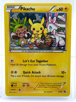 ✨ Pokemon TCG XY Black Star Promo Holo Pikachu XY95 LP/NM - Image 1