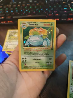Venusaur (18/130) Holo Rare card from the Pokemon Base Set LP - Image 1