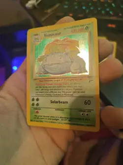 Venusaur (18/130) Holo Rare card from the Pokemon Base Set LP - Image 4