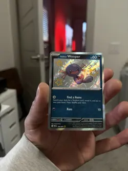 Paldean Wooper 180/091 Shiny Rare SV Paldean Fates Pokemon TCG NM - Image 1