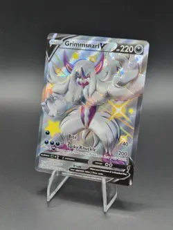 Shiny Grimmsnarl V Full Art Holo Rare Pokemon TCG Shining Fates SV116/122 - Image 1