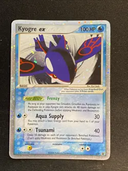 Pokemon TCG Kyogre-EX Nintendo Black Star Promos 37 Holo Promo - Image 1
