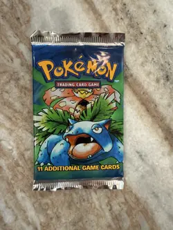 Wizards of the Coast Pokemon Base Set Booster Pack. Venusaur Art. Unweighed. - Image 3