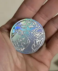 2025 Pokemon Mega Charizard X Ex UPC Silver Metal Coin - Image 2