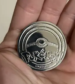 2025 Pokemon Mega Charizard X Ex UPC Silver Metal Coin - Image 4