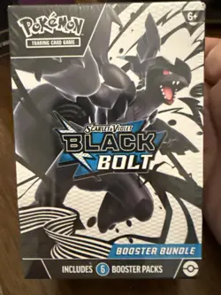 Pokemon Booster Bundle Box Scarlet & Violet Black Bolt Sealed Zekrom 2024 - Image 1