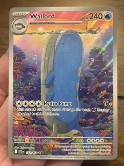 Pokemon TCG SV-Journey Together Wailord #162/159 Illustration Rare - Image 1