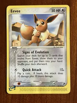 Pokemon Eevee 63/100 Non Holo EX Sandstorm Pokemon TCG - Image 1