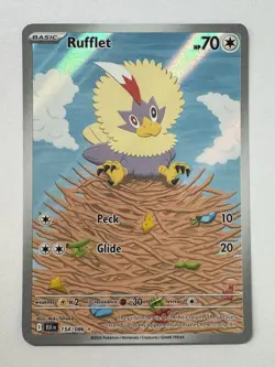 Pokemon TCG - Rufflet - Black Bolt 154/086 Illustration Rare Full Art Holo - Image 1