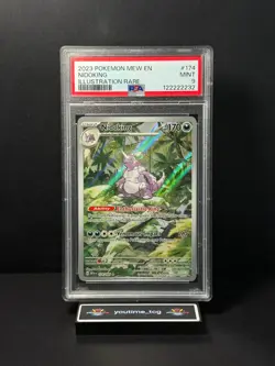 2023 Pokemon Mew En-151 Illustration Rare Nidoking #174 PSA 9 - Image 1