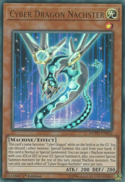YUGIOH CYBER DRAGON NACHSTER ULTRA RARE DUPO-EN036 NEAR MINT - Image 1