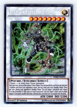Yugioh PSY-Framelord Omega HSRD-EN035 Secret Rare - NM 💎 - Image 1