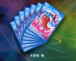 Pokemon Simplified Chinese 2023 Blastoise Card Sleeve Set (64 Pieces) New - Image 1