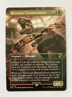 MTG Ravenous Tyrannosaurus R0018 Universes Beyond: Jurassic World Collection NM - Image 1