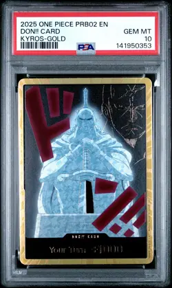 One Piece - Premium Booster Vol. 2 - Kyros Gold DON!! - PSA 10 - Image 1