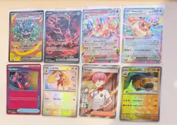 Pokemon TCG: Prismatic Evolution Lot of Cards FT. Bloodmoon Ursaluna - Image 1