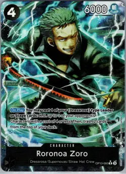 Roronoa Zoro - (Alt Art) OP10-095 English PRB02 - One Piece Card - NM - Image 1