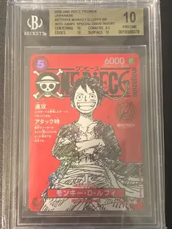 Monkey D. Luffy ST21-014 One Piece Card Japanese 2025 Jump Mag BGS 10 Pristine - Image 1