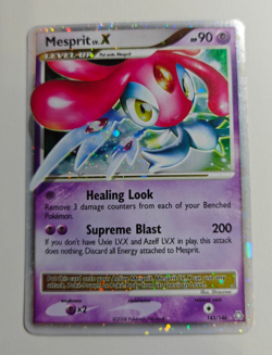 Mesprit LV.X 143/146 Legends Awakened Holo EXCELLENT Near Mint Condition Card - Image 1