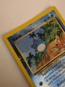 Pokemon TCG Marill Southern Islands Promo Reverse Holo Card LP W/ Swirl - Image 3