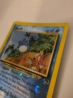 Pokemon TCG Marill Southern Islands Promo Reverse Holo Card LP W/ Swirl - Image 4