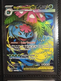 Pokemon TCG Mega Venusaur EX 155/132 Mega Evolution English Card, NM Ultra Rare - Image 1