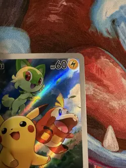 Pikachu 088 Sv: Scarlet & Violet Promo Card Holo Illustration Rare NM - Image 3