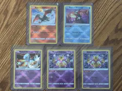 Pokemon Lot Of 5 Radiant Cards From Various Sets Charizard Alakazam Greninja - Image 1