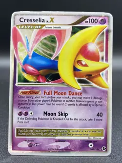 Pokemon TCG Cresselia LV.X Holo Ultra Rare Card 103/106 - Image 1