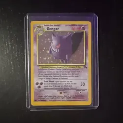 Pokemon Gengar Fossil 5/62 Holo Rare Unlimited Card 1999 English Stage 2 80HP - Image 1