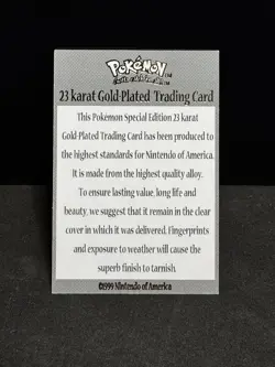 Pokemon | Certificate of Authenticity ONLY | Gold-Plated Trading Card Pikachu - Image 2