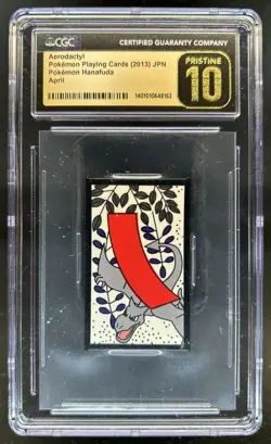 2013 Pokemon Playing Cards Aerodactyl April Japanese Hanfuda CGC 10 PRISTINE - Image 1