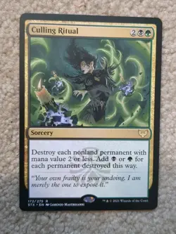 1x Near Mint Culling Ritual Strixhaven: School of Mages Regular EDH - Image 1
