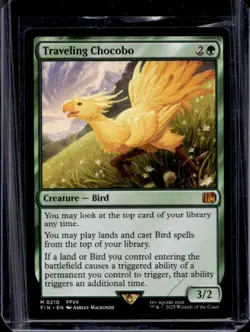 2025 Magic MTG Final Fantasy Traveling Chocobo Rare #0210 - Image 1