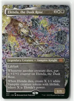 Magic the Gathering Elenda, the Dusk Rose Borderless Double Masters 2022 #377 - Image 1