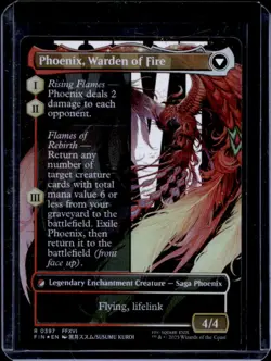 2025 Magic MTG Final Fantasy Joshua Phoenix's Dominant Phoenix BL Rare #0397 - Image 2