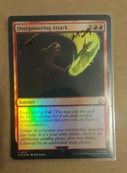 Overpowering Attack #37 (Foil) (NM) Assassin's Creed ACR Magic MTG - Image 1