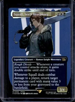 2025 Magic MTG Final Fantasy Squall SeeD Mercenary BL Foil Rare #0402 - Image 1
