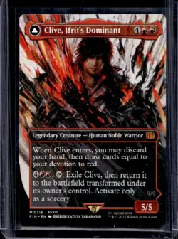 2025 Magic MTG Final Fantasy Clive Ifrit's Dominant Ifrit BL Rare #0318 - Image 1