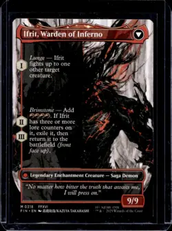 2025 Magic MTG Final Fantasy Clive Ifrit's Dominant Ifrit BL Rare #0318 - Image 2