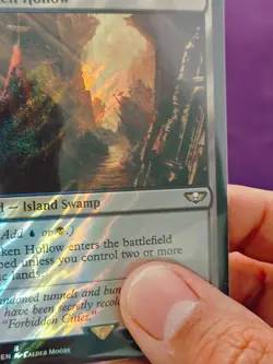 MTG 1x SURGE FOIL Sunken Hollow 295 Universes Warhammer 40000 40K Magic x1 NM - Image 2