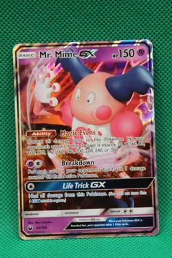Mr. Mime GX 56/168 Celestial Storm Ultra Rare Pokemon Card Holo - Image 1