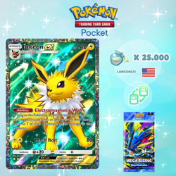 Pokemon TCG Pocket - Jolteon ex Full Art Card (English) - Image 1