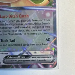 Meowth EX Double Rare POR 062/088 Full Art Holo Basic 170 HP Pokemon TCG - Image 4
